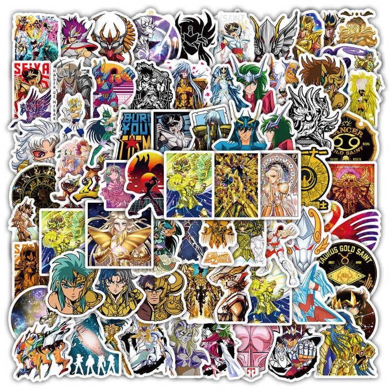 Wall Sticker - 101 adet Saint Seiya Anime çıkartmaları
