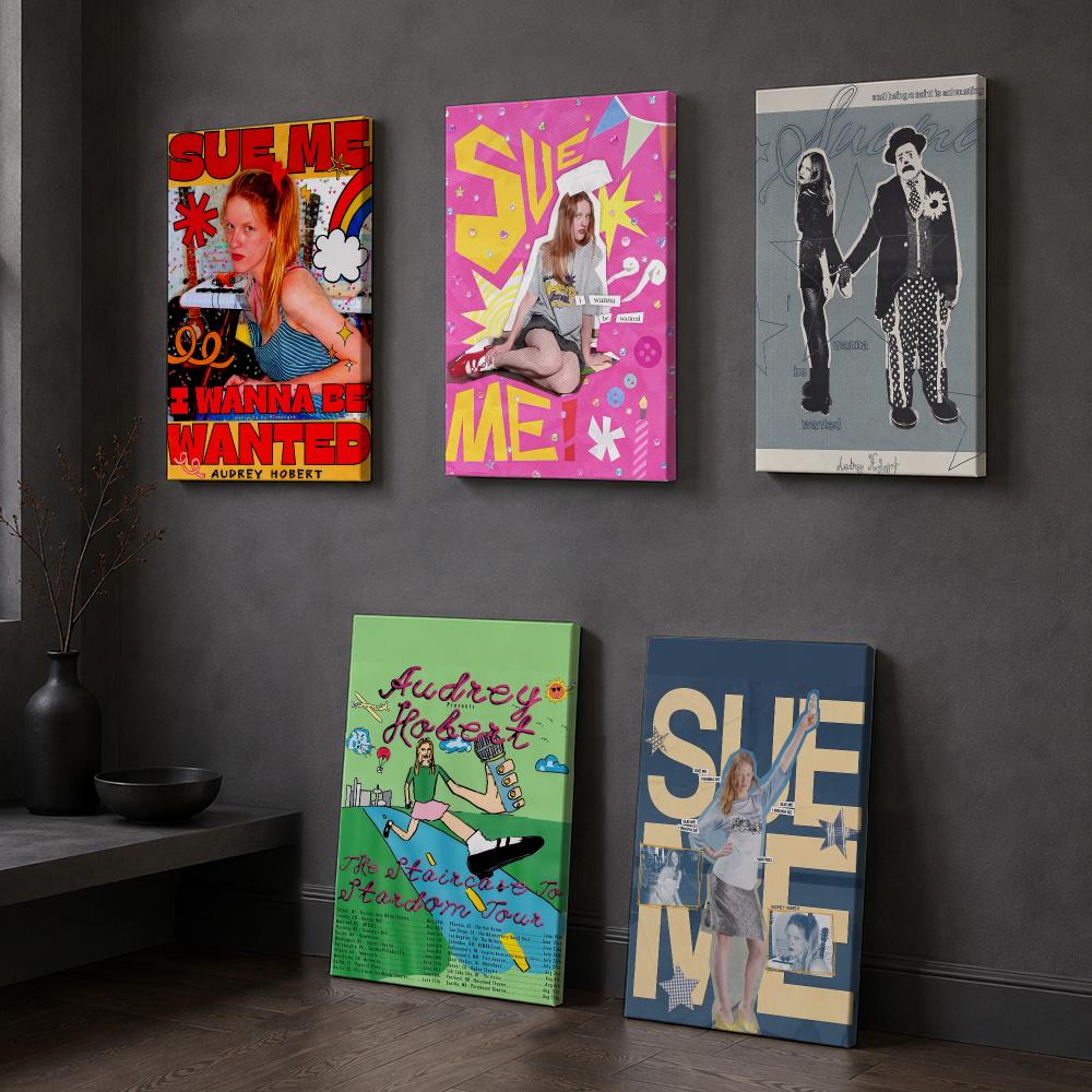 Picture Frame - Şarkıcı A-Audrey Hobert, Çerçeveli Duvar Tablosu,