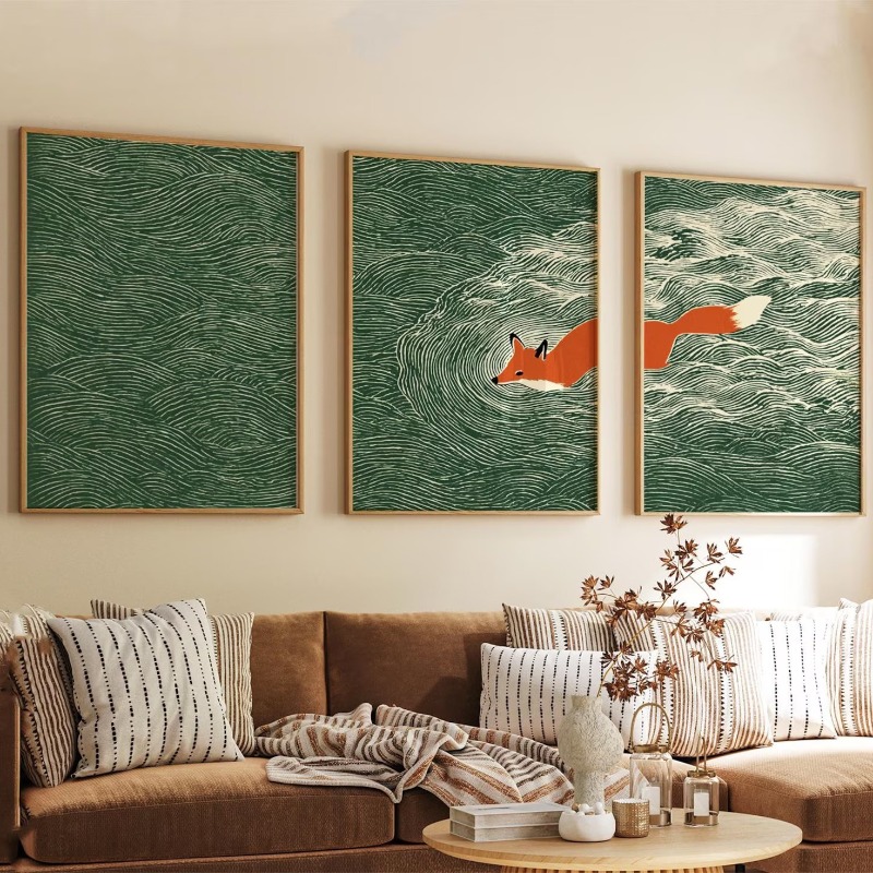 3 Parça Çerçevesiz Kanvas Tabl - Abstract Canvas Set incelemesi ve fiyatı