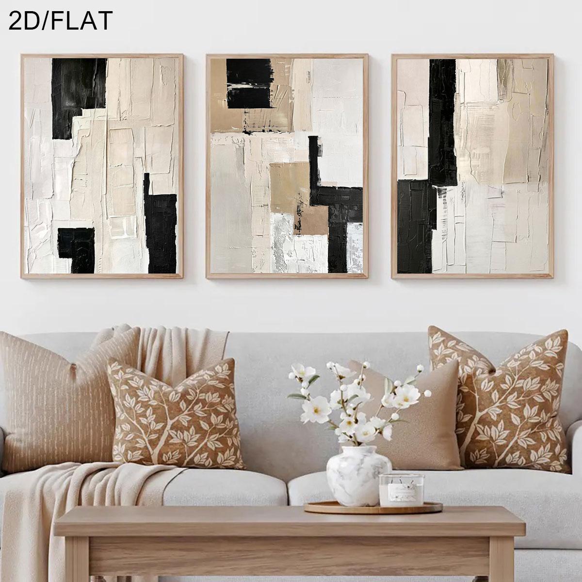3 Parça Çerçevesiz, 3 Parça/Se - Abstract Canvas Set incelemesi ve fiyatı