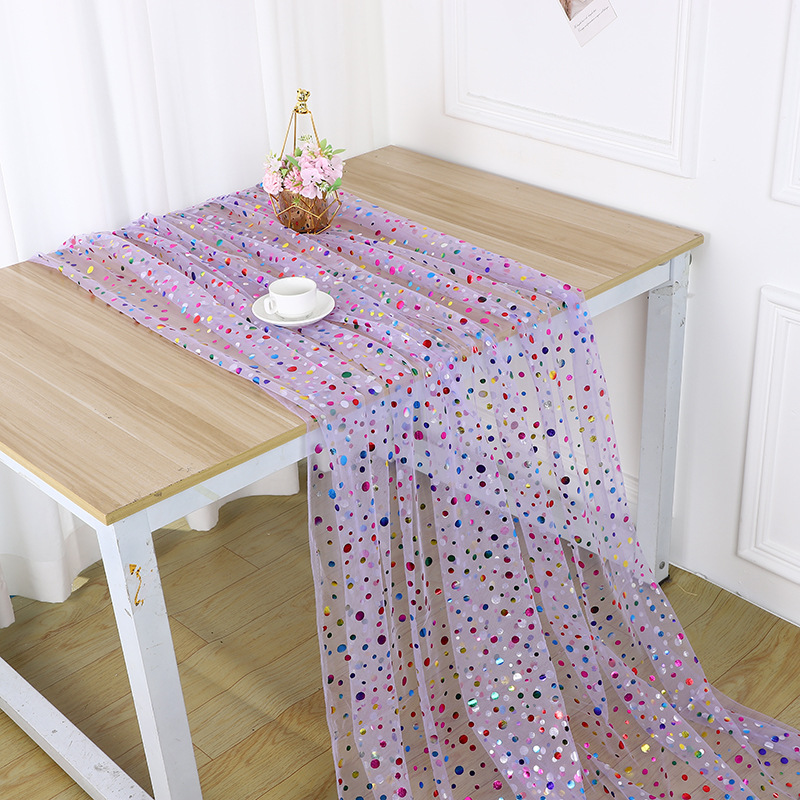 Renkli Puantiyeli Altın Varakl - Table Runner incelemesi ve fiyatı