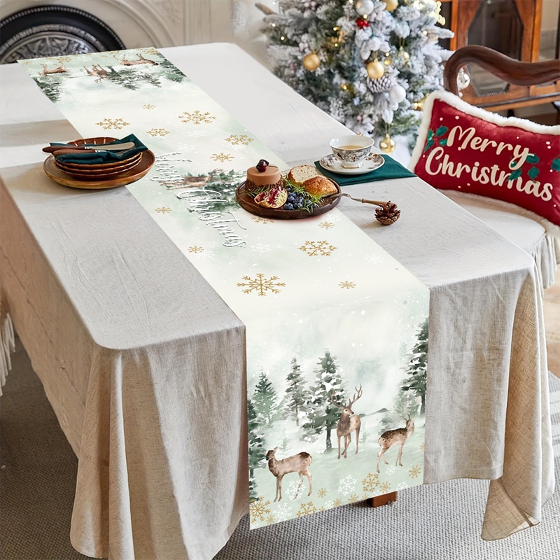 Noel Masa Örtüsü Mutlu Noeller - Table Runner incelemesi ve fiyatı