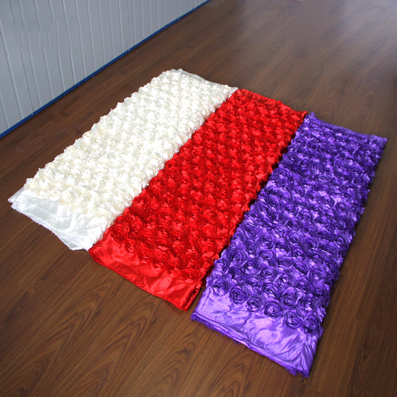 10Yard Saten Kumaş 3D Gül Çiçe - Table Runner incelemesi ve fiyatı