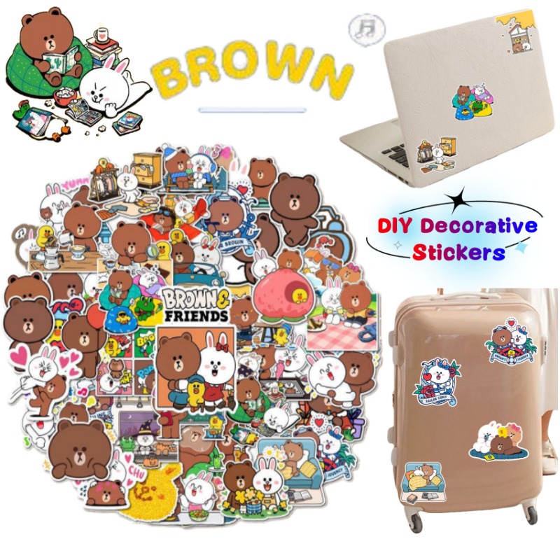 LINE FRIENDS Brown Cony Sally  - Wall Sticker incelemesi ve fiyatı